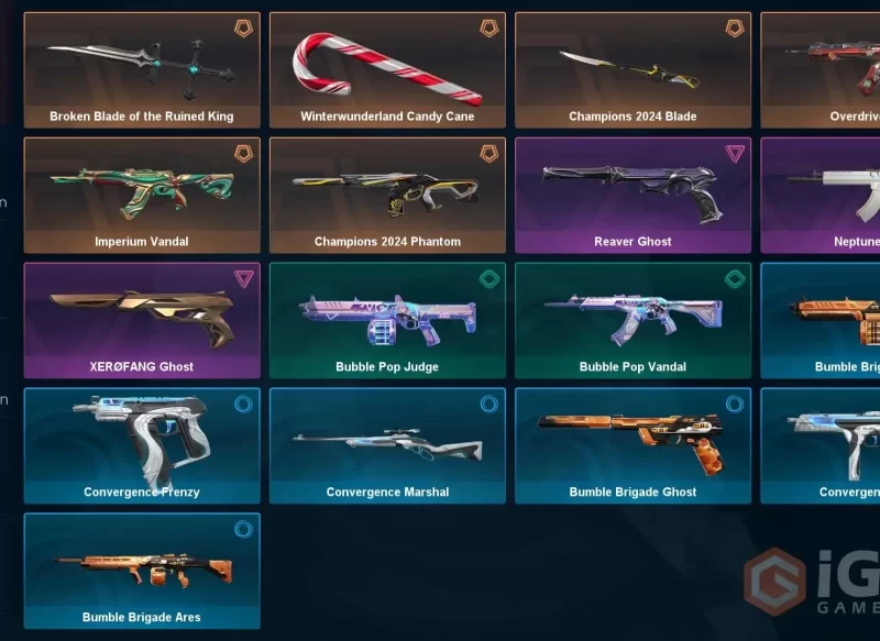 Valorant | EU /17 skins / Champions 2024 Blade / Champions 2024 Phantom / Overdrive Vandal / Imperium Vandal / Broken Blade of the Ruined KingMam323