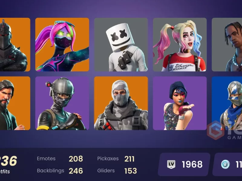 Fortnite | [PC/PSN/XBOX] 236 Skins | OG STW | Black Knight | Travis Scott | Sparkle Specialist | Floss | Take The L | The Reaper | Blue Squire | 1150 VB