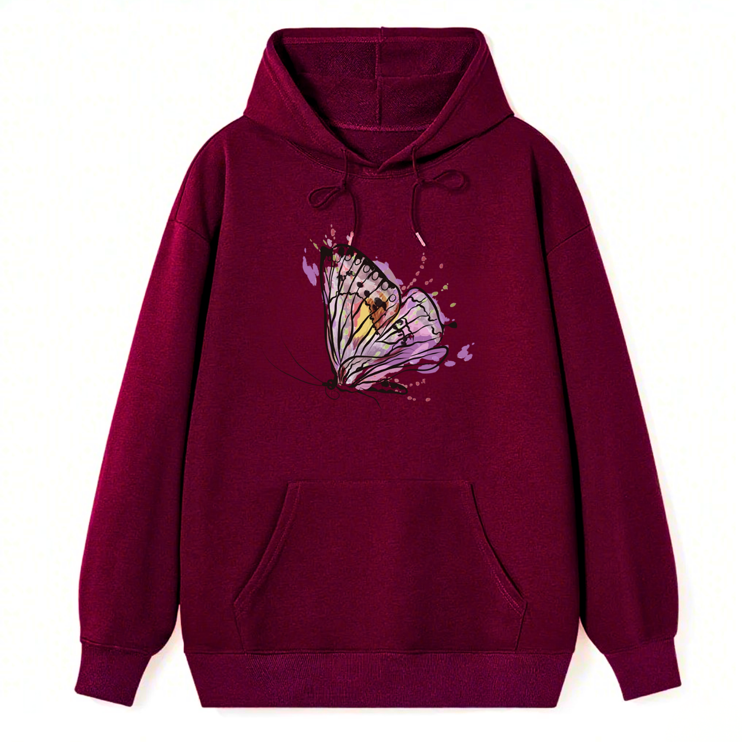 Butterfly Watercolor Classic Hoodie - Image 3
