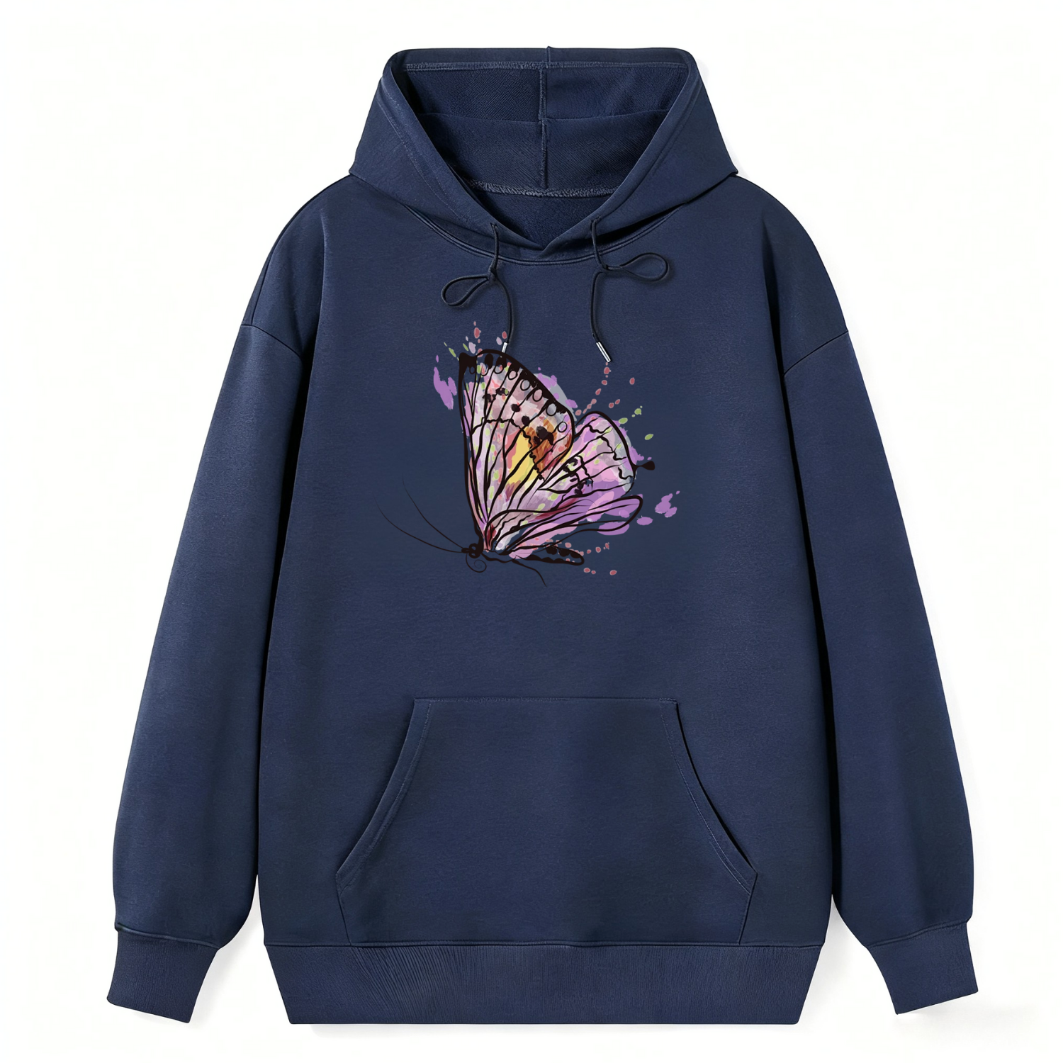 Butterfly Watercolor Classic Hoodie - Image 4