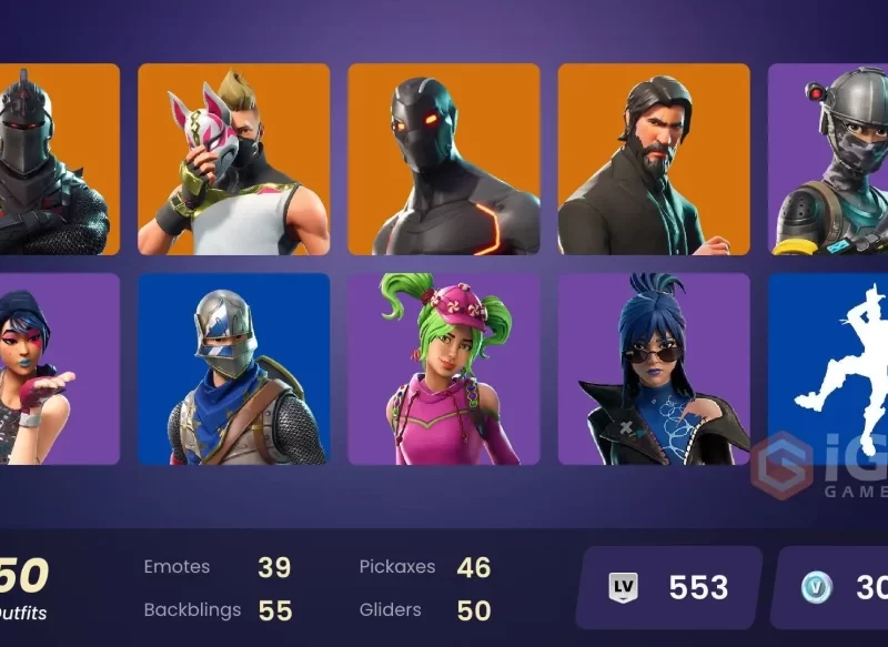Fortnite | FA - [PSN/XBOX/SWITCH/PC] 49 skins | OG STW | Black Knight | Sparkle Specialist | The Reaper | Blue Squire | Floss | Take The L