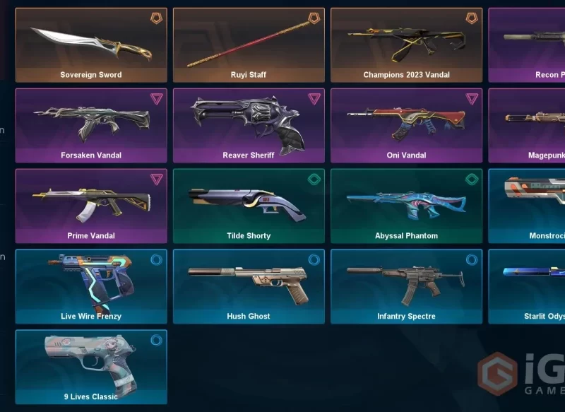 Valorant | EU | 17 Skins | Full Acces | Champions 2023 Vandal | Ruyi Staff | Sovereign Sword | Recon Phantom | Reaver Sheriff | Oni Vandal | Forsaken Vandl