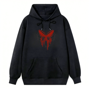 Red Butterfly Punk Classic Hoodie