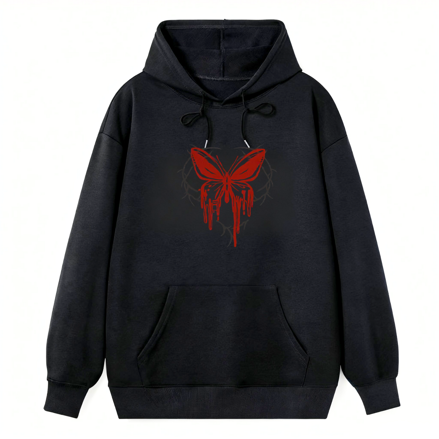 Red Butterfly Punk Classic Hoodie