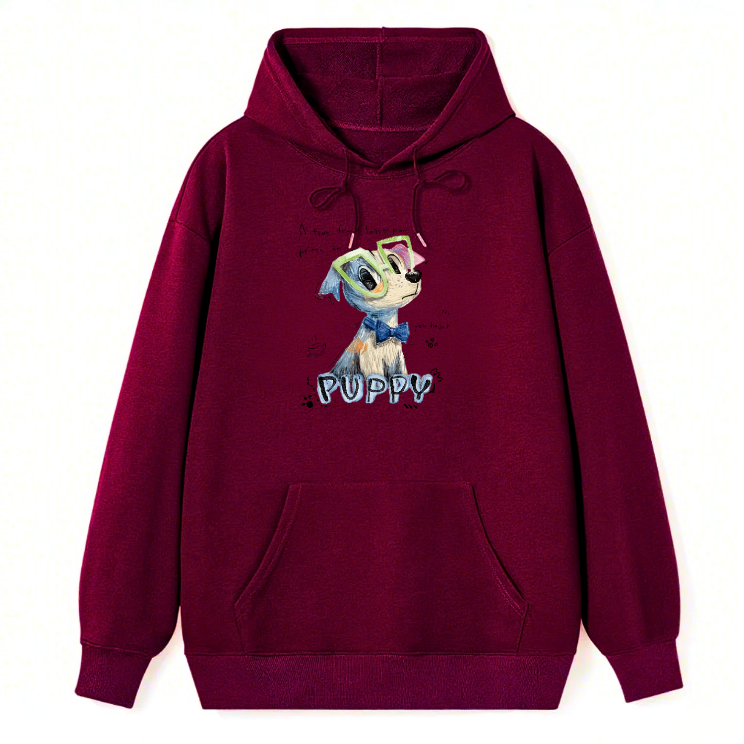 Puppy Glasses Classic Hoodie
