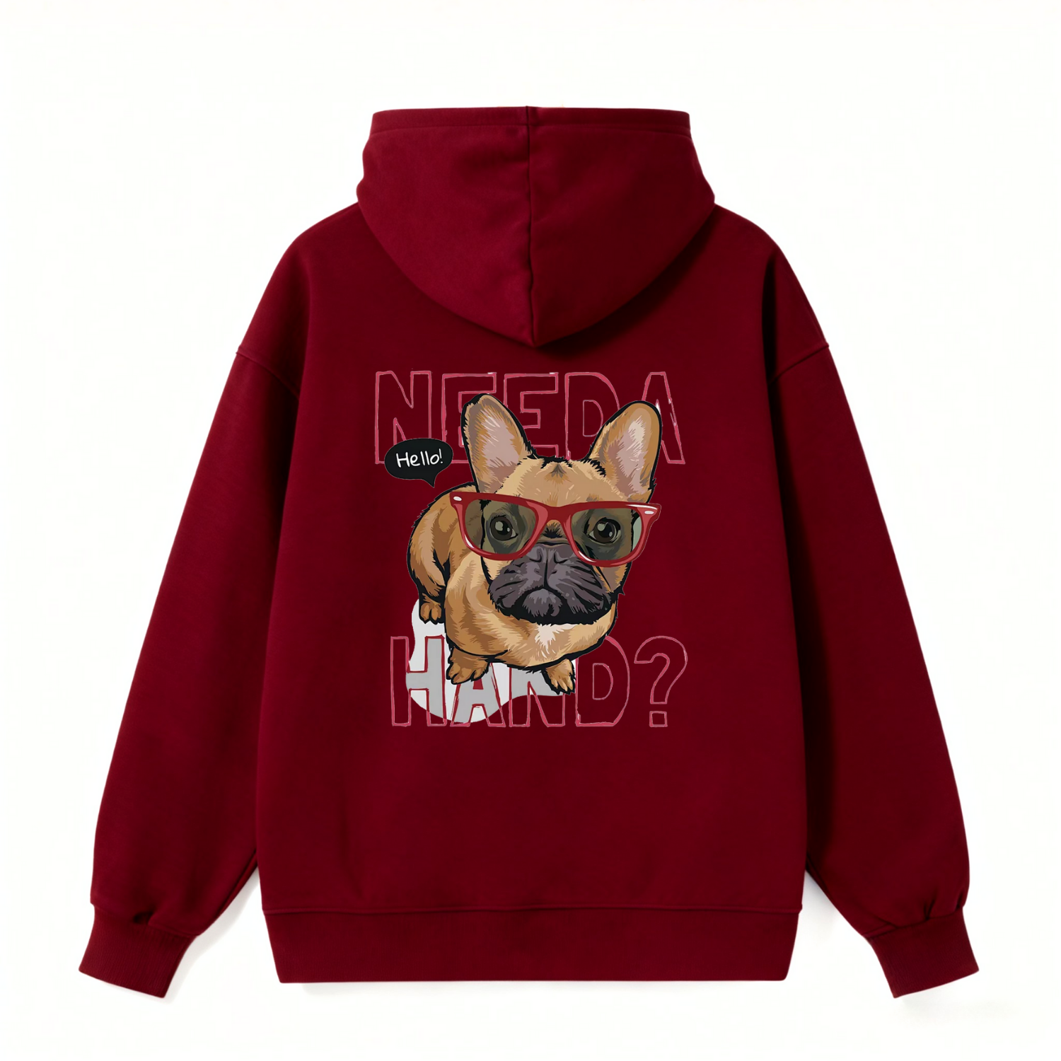 French Bulldog Needa Hand Classic Hoodie - Image 4
