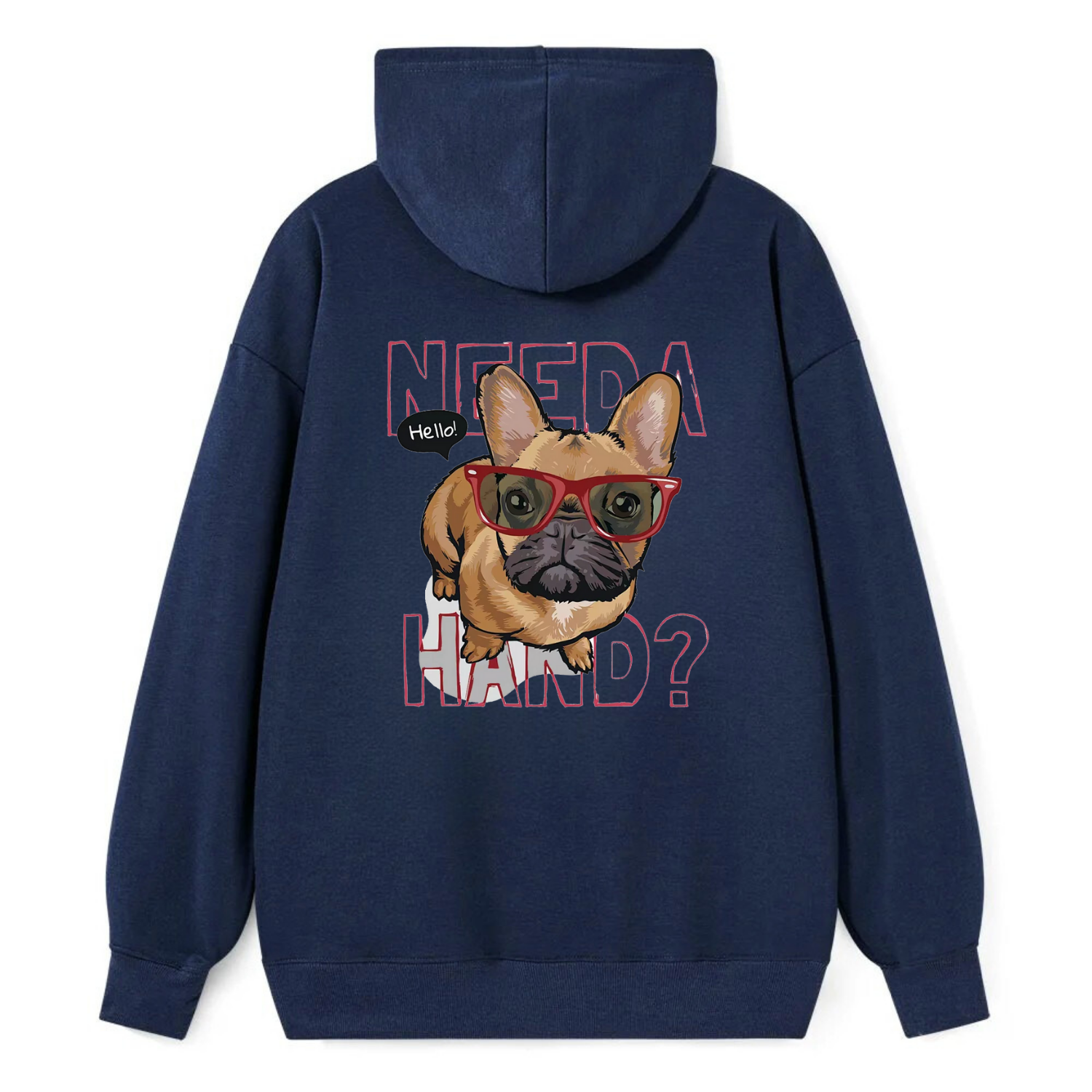 French Bulldog Needa Hand Classic Hoodie - Image 3