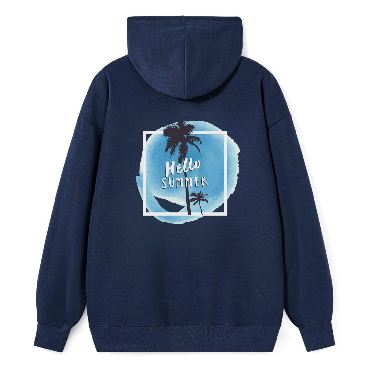 Hello Summer Palm Tree Classic Hoodie