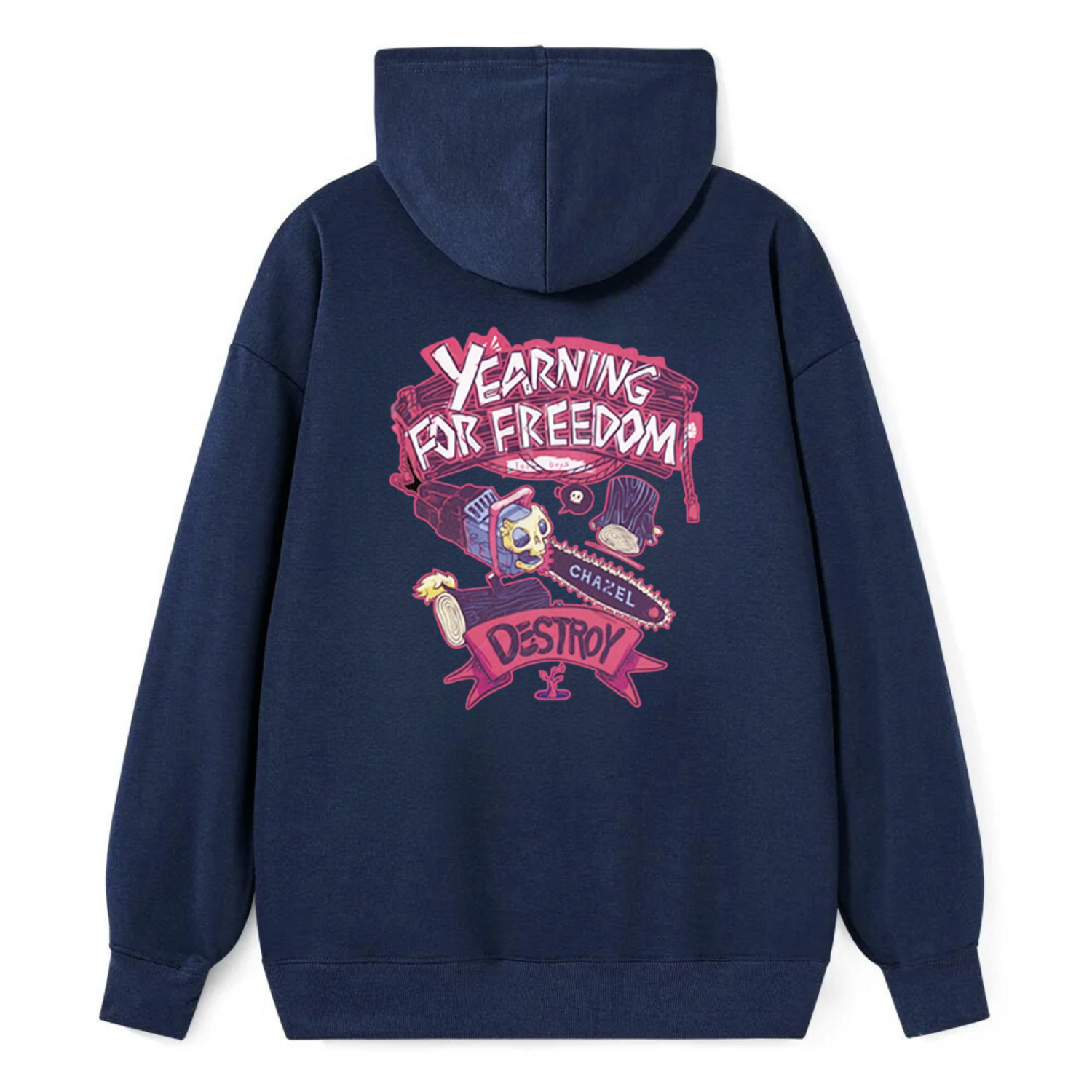 Yearning For Freedom Chainsaw Classic Hoodie