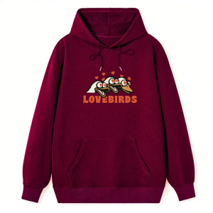 Lovebirds Cartoon Classic Hoodie