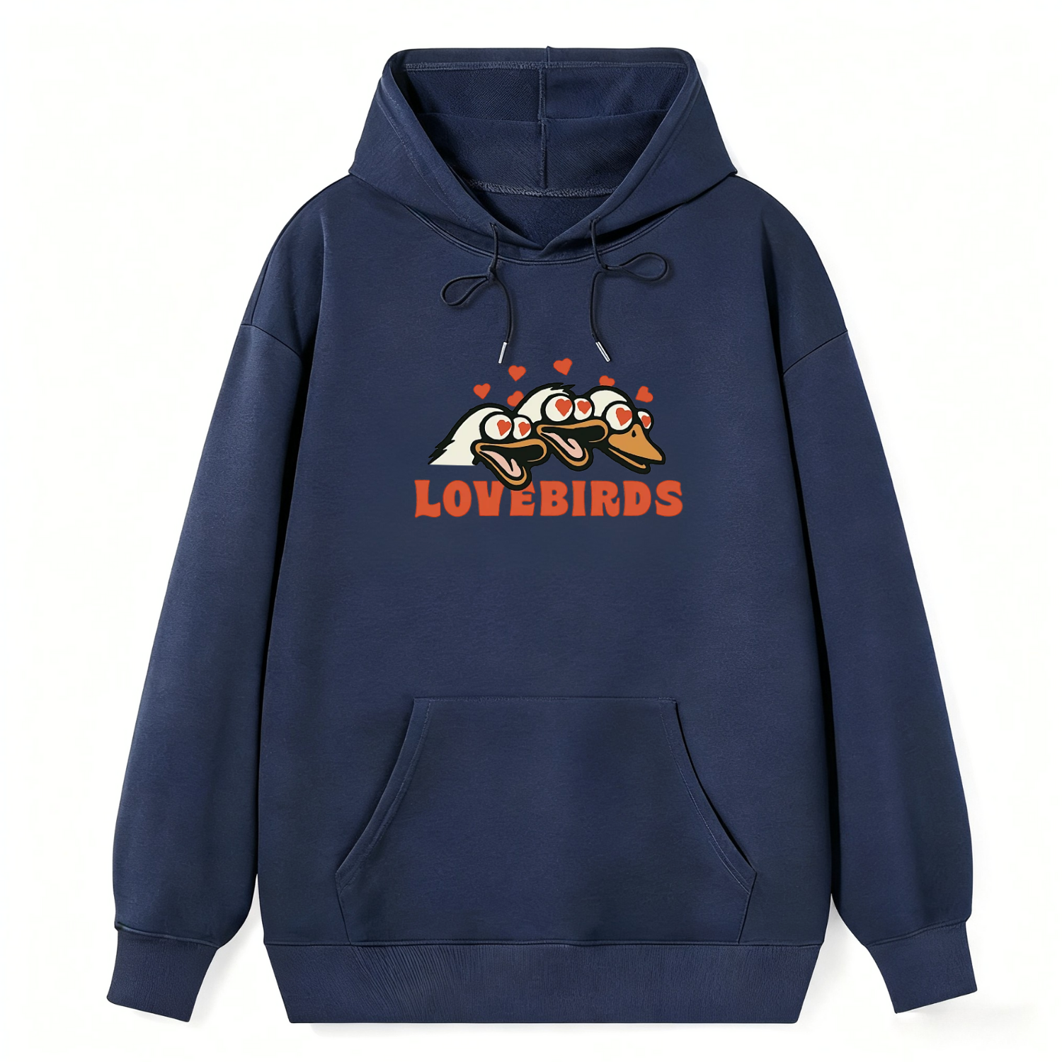 Lovebirds Cartoon Classic Hoodie - Image 4