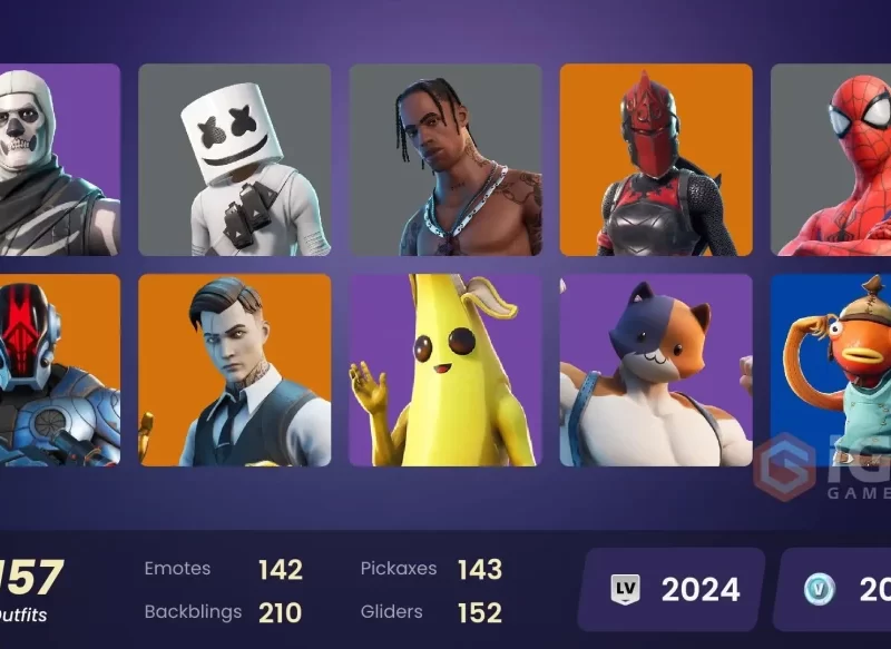 Fortnite | [PC/NINTENDO] 88 skins Black Knight + Leviathan Axe+ AC/DC | Sparkle Specialist | The Reaper | Blue Squire | Mam305