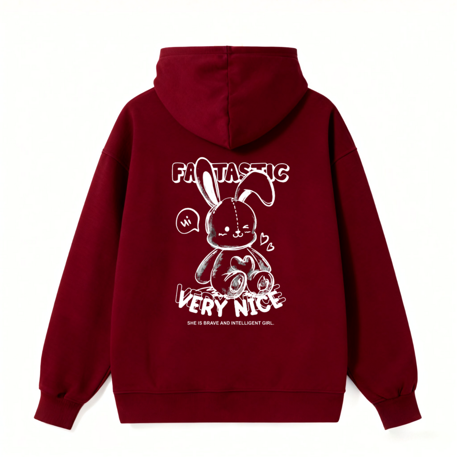 Bunny Graphic Fantastic Classic Hoodie - Image 4