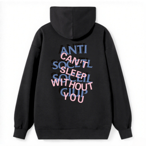 Anti Social Club Typography Classic Hoodie