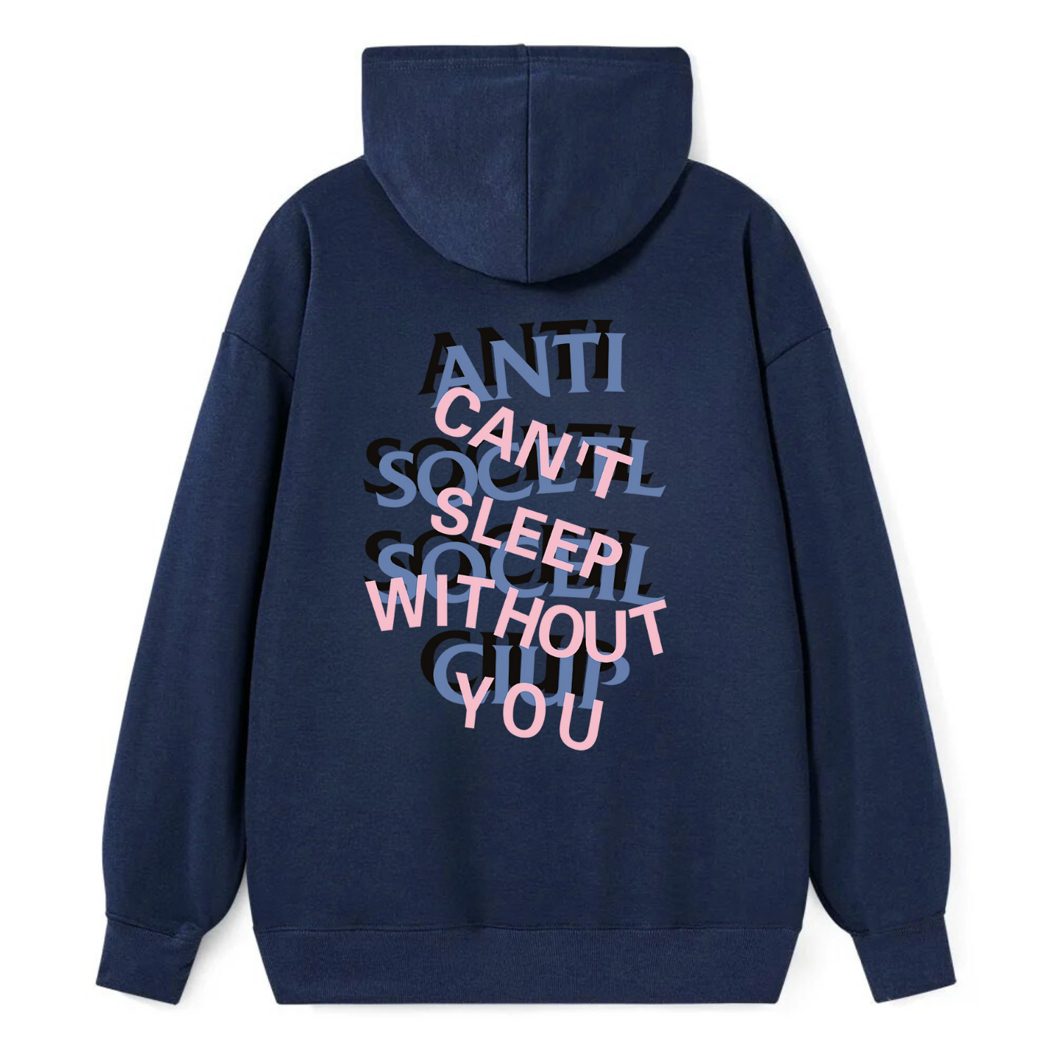 Anti Social Club Typography Classic Hoodie - Image 4