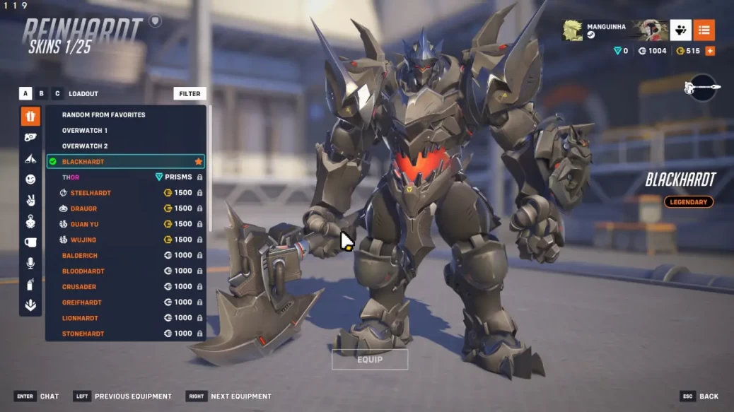 Overwatch 2 | JINKRAT 4 LEG SKINS / BLACKHARDT / DOOMEIST / Total 11 legendary skins / Mei / see the picture / Please Read Description - Image 4