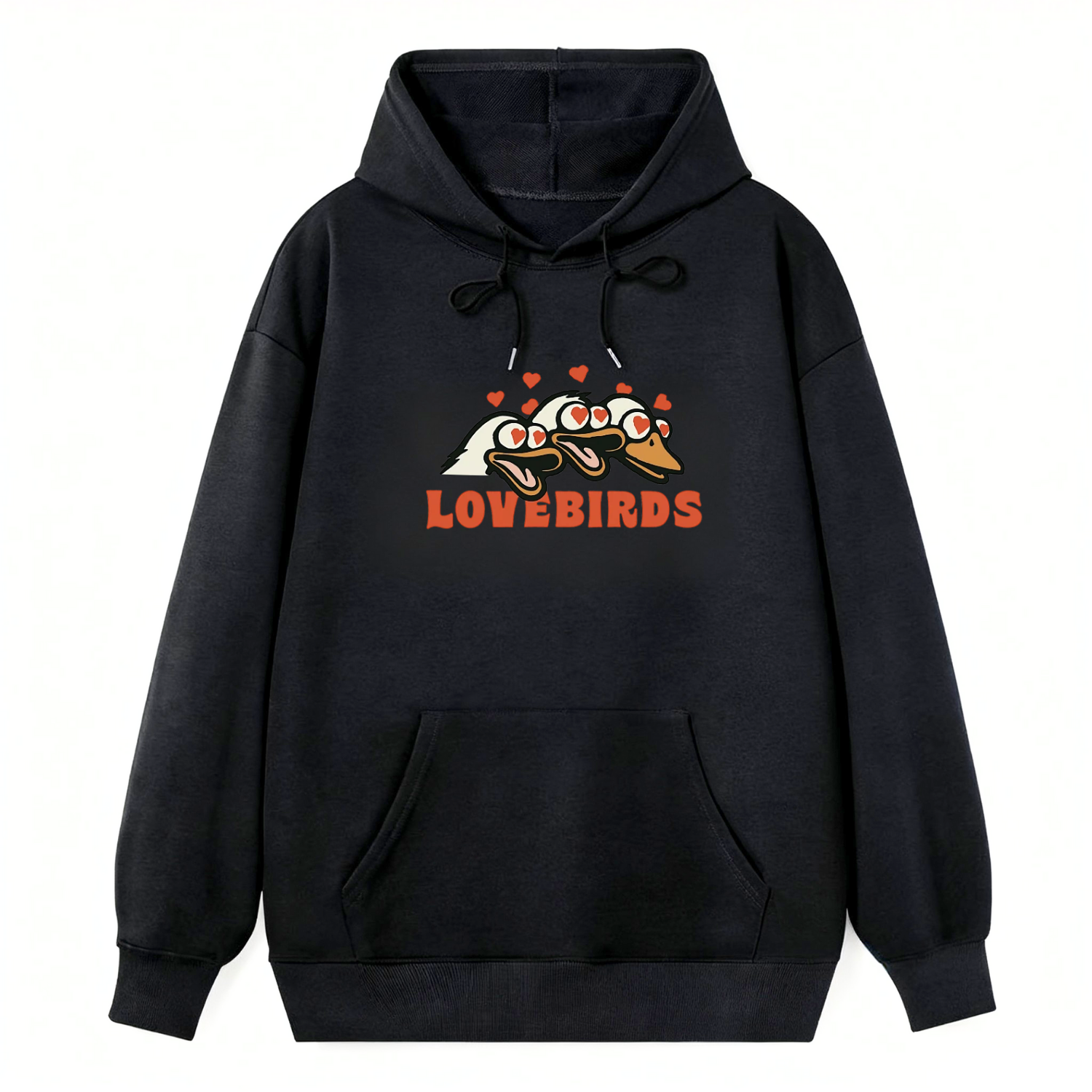 Lovebirds Cartoon Classic Hoodie - Image 3