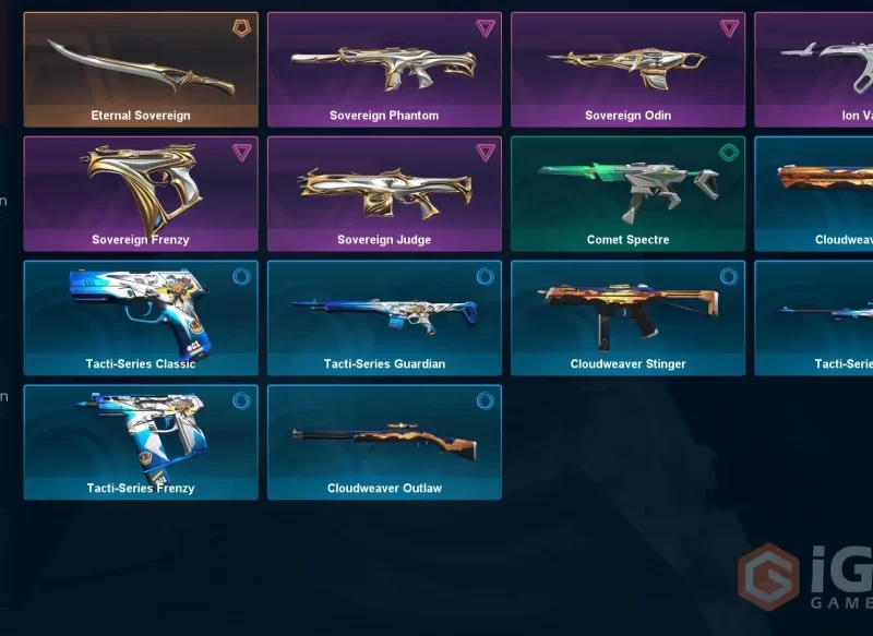 Valorant | NA [Original Owner Genuine Account] ION Vandal + Sovereign 2 Bundle // Eternal Sovereign + Phantom + Judge + Odin + Frenzy // // Full Access