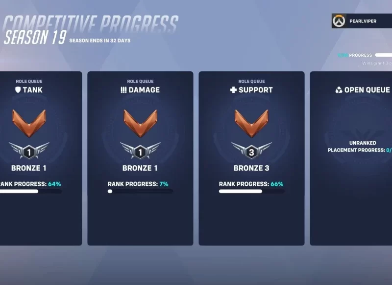 Overwatch 2 | S19 Ranked Account ◈ Triple Bronze Account ◈ 20 Wins Done ◈ SMS Verified ◈ Full Access With Original Mail ◈ 24/7 Live Support