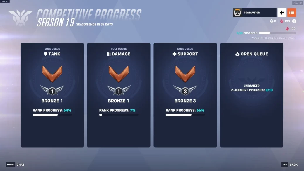 Overwatch 2 | S19 Ranked Account ◈ Triple Bronze Account ◈ 20 Wins Done ◈ SMS Verified ◈ Full Access With Original Mail ◈ 24/7 Live Support